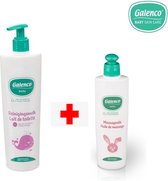 Galenco Baby Verzorgen Massageolie 200 ml +  Reinigingsmelk 400 ml