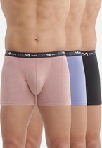 Dim Boxershort - Onderbroeken - Boxer - Strech Katoen - Heren - 3 Stuks - Maat M - Zwart/Blauw/Roze