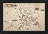 Decoratief Beeld - Houten Van Coevorden - Hout - Bekroned - Bruin - 21 X 30 Cm