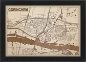 Decoratief Beeld - Houten Van Gorinchem - Hout - Bekroned - Bruin - 21 X 30 Cm
