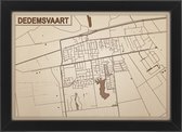 Decoratief Beeld - Houten Van Dedemsvaart - Hout - Bekroned - Bruin - 21 X 30 Cm