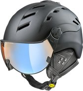 CP Camurai - Skihelm - Carbon/zwart - 60-62/XL - Meekleurend & Polariserend Vizier - Cat. 1-2 (☁/❄/☀)