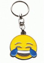 Emoji metalen sleutelhanger - crying smile