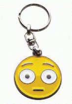 Emoji metalen sleutelhanger - blozend gezicht