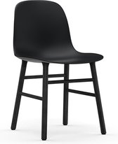 Normann Copenhagen - Form stoel met houten frame - zwart eiken - zwart