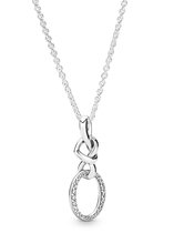 Pandora 398078CZ Ketting zilver Knotted Hearts 60 cm