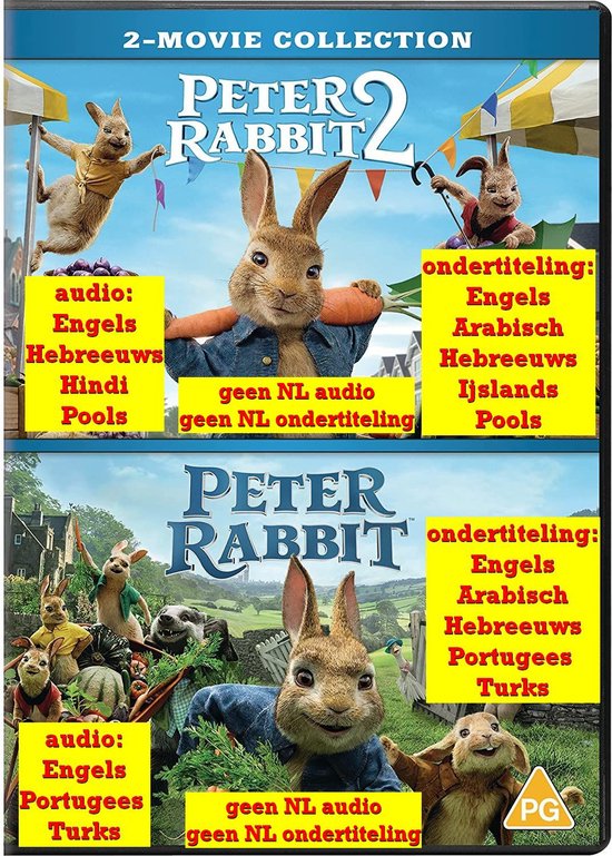Peter Rabbit/Peter Rabbit 2 (DVD)