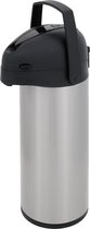 Airpot koffiekan - roestvrij staal - 1.9 liter - 17.4 x 13 x 36 cm.