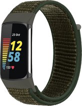 Nylon loop bandje Army geschikt voor Fitbit Charge 5