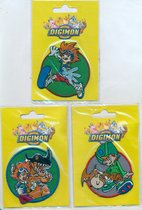 Set van 3 Digimon applicaties strijkbaar