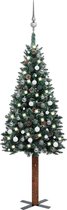 Huis en Tuin Depot Kerstboom Met Led'S En Kerstballen Smal 210 Cm Groen