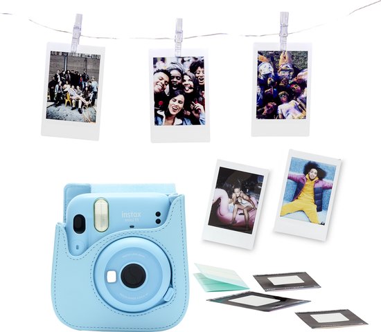 Fujifilm Instax Mini 11 - Instant camera - Sky Blue - Bundel