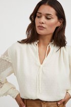 Vila Blouse Viholina O-neck L/s Top 14071377 Birch Dames Maat - 34