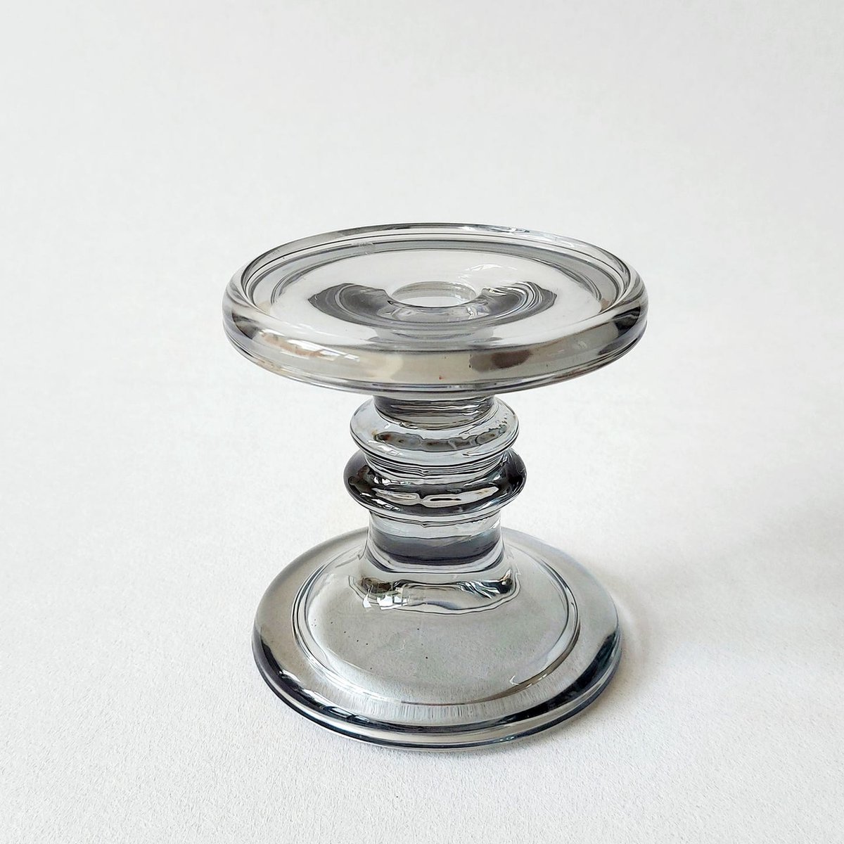 Ambiente - Kandelaar - Glas - Grijs - 7x9cm