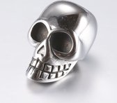 POP | 304 stainless steel bead RVS SKULL Doodshoofd mega kraal 20x13x13mm zware prachtige kwaliteit