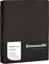 Bonnanotte Hoeslaken Jersey Dubbel Stretch Dark Grey 120x200 t/m 140x220