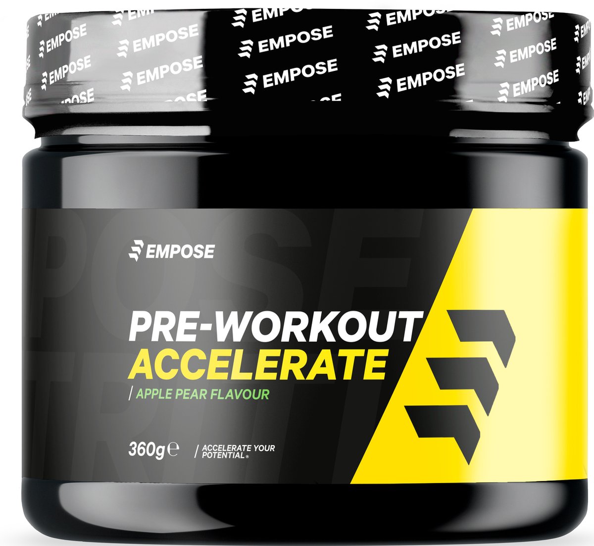 Empose Nutrition Pre-Workout - Cafeïne 280mg - 360 gr - Apple Pear