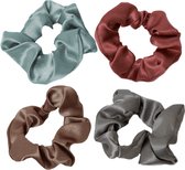 Scrunchie Set | velvet | Haarelastiek Pack - 4 stuks | Haarwokkel | meerkleurig