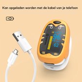 Saturatiemeter voor Kinderen -  Zuurstofmeter vinger - Saturatiemeter kind - Oximeter kind - Tijgertje