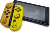 Siliconen Joy-Con Controller Hoesjes + Gaming Thumbsticks (1 Set = 2 Thumbgrips) | Beschermhoes Skin | Geschikt voor Nintendo Switch & Lite | Softcover Case | Thumb grips | Grip |