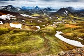 Uitzicht over de Bergen op IJsland - Puzzel 252 stukjes |IJsland - Landschap - Fons Kern