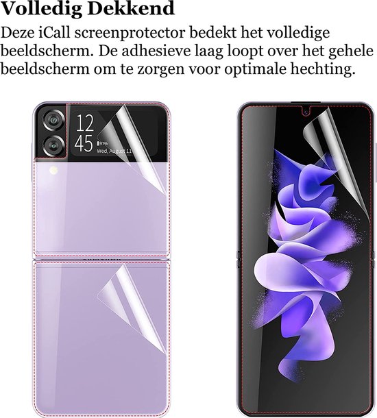 Protecteur d'écran pour Samsung Galaxy Z Flip 3 - Protecteur d'écran PET - 4 pièces