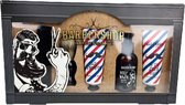 Barbershop Haircuts & Shave pakket - Zwart / Bruin - Shampoo / After Shave / Body Wash - Vaderdag - Verjaardag - Baard Cadeau Pakket - 5 Delig