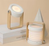 Multifunctioneel - opvouwbaar - LED-nachtlampje - USB oplaadbare - tafellamp - draagbaar - dimbaar licht - wit