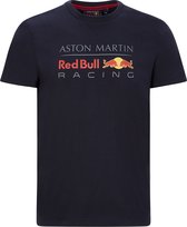 Red Bull Racing - Large Logo Tee Blauw XS - Max Verstappen