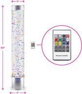 Sensorische bellenbuis met Ballen en Afstandsbediening - 100 cm - Bubbelbuis sensorisch - Bubbelzuil- Waterzuil- Bubbelbuis - Snoezellamp - Snoezelverlichting - Glitterlamp - Bubbe