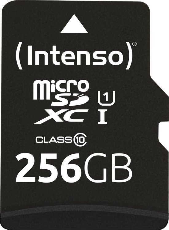 (Intenso) 256GB Micro SDXC geheugenkaart UHS-I Premium - Class 10 - 256GB - met SD adapter
