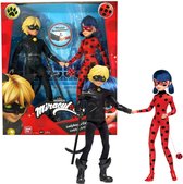 Bandai - Figuren "Miraculous Ladybug & Cat noir" - Jonge superhelden bekend van Netflix - Lieveheersbeestje en Zwarte kat