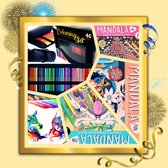 Mandala Holidays, Fun Pakket | Incl. 46 Delig Top Kwaliteit Kleurenset | 216 HOUTVRIJ Kleurplaten