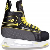 Nils Hockeyschaatsen - zwart met geel - Maat: 38 ** Cadeau tip**