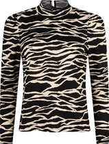 Lofty Manner T-shirt Top Ilya Mq83 Black White Zebra Dames Maat - XL