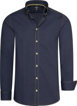 Rusty Neal - Heren Overhemd - Regular Fit - Stretch - 11024 - Navy