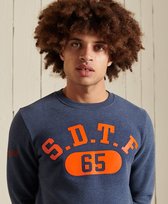 SUPERDRY SWEATER t&f crew blue S