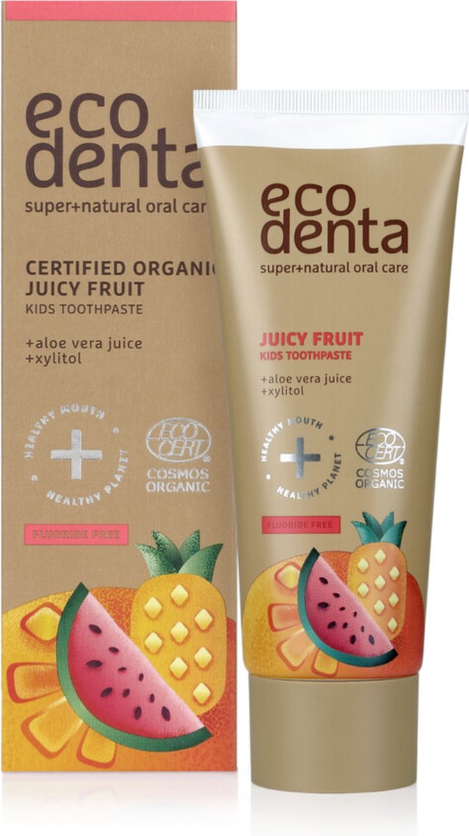 Goedkoopste Ecodenta Tandpasta Organic Kids Sappig Fruit 75 ml