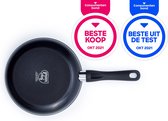 GreenChef Diamond koekenpan 20cm - zwart - inductie - PFAS-vrij