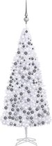 Huis en Tuin Depot Kunstkerstboom Met Led'S En Kerstballen 500 Cm Wit