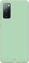 xoxo Wildhearts siliconen hoesje geschikt voor Samsung S20 FE - Groen gekleurd hoesje - Pantone kleur - Backcover - verkrijgbaar in verschillende kleuren - Groen
