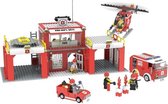 Brandweerkazerne Bouwset – 840 Bouwstenen – Replica Lego – playtive clippys