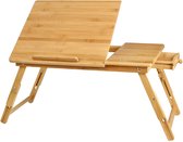 Laptopstandaard - In hoogte verstelbare - laptoptafel voor bed -Notebooktafel - Opvouwbaar - 55 x 35 x 4-31 cm