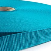 10 meter Tassenband / Parachuteband - 20mm breed - Turquoise - Polypropyleen - 1,5mm dik