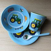 Tractor kinder servies set melamine (bord + kom + beker) - Die spiegelburg serie Later als ik groot ben ...