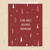10x hippe gekleurde kerstkaarten (A6 formaat) - kerst kaarten om te versturen - kaartenset - kaartjes blanco - kaartjes met tekst - luxe kerstkaarten - feestdagenkaarten - kerstkaa