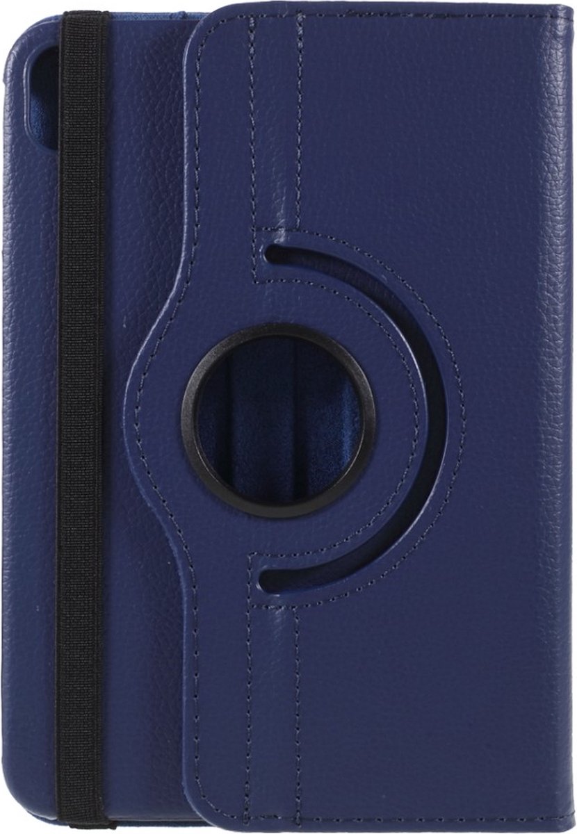 Arara Hoes Geschikt voor iPad Mini 6 (6e generatie) (2021) draaibare hoes - bookcase - Donker Blauw