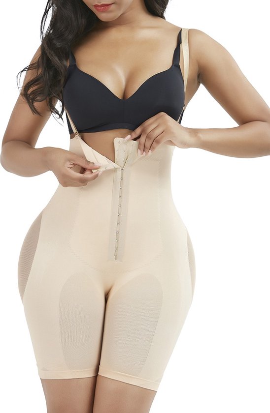 Corrigerende shapewear corset verstelbaar beige M/L | bol.com