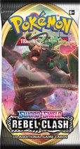 Pokémon Sword & Shield Rebel Clash Booster - Pokémon Kaarten + 5 Pokemon Stickers