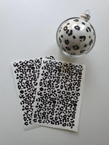 Stickers boules de noël panthère noir - décoration sapin de noël - stickers